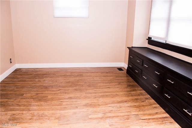 interior space with light wood-type flooring