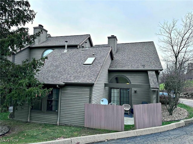 view of rear view of property