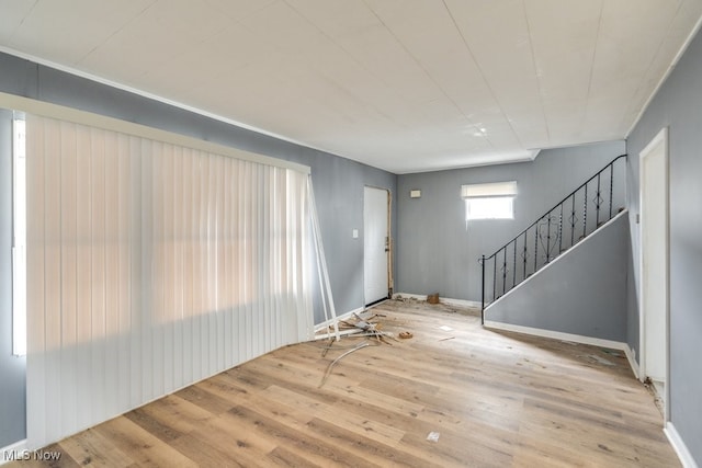 foyer featuring hardwood / wood-style flooring