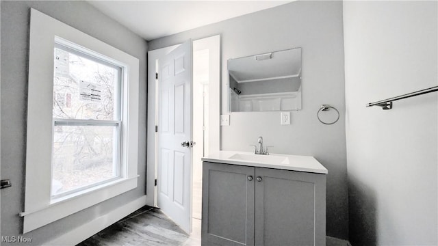 bathroom with vanity