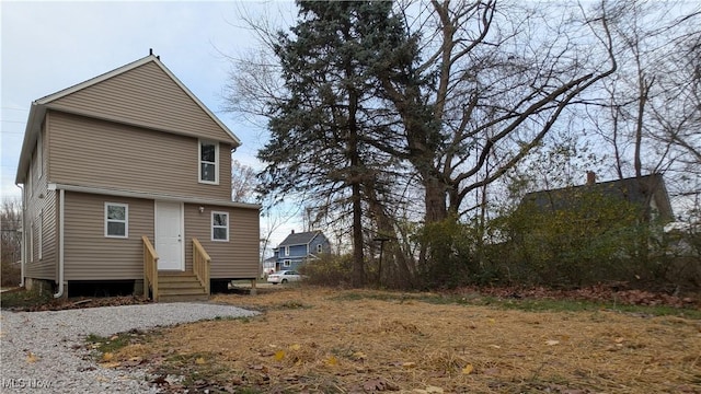 view of back of property