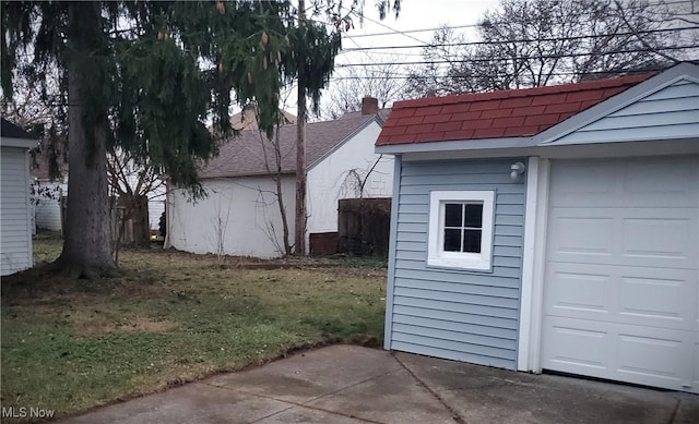 exterior space with a lawn