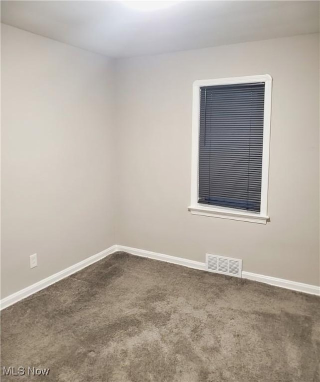 unfurnished room with carpet flooring