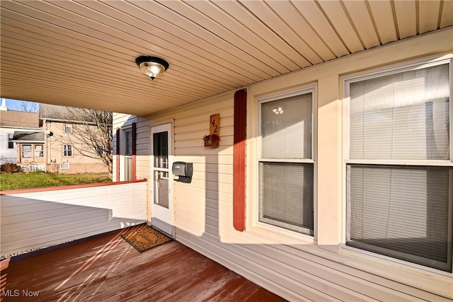 exterior space featuring covered porch