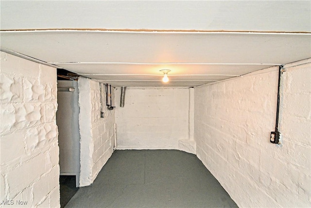 view of basement