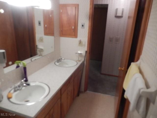 bathroom with vanity