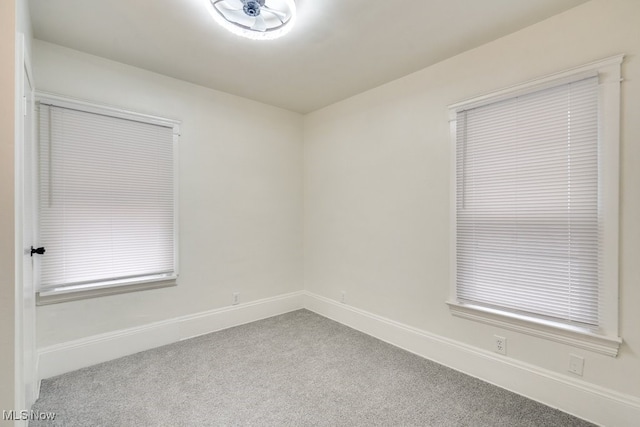 view of carpeted empty room