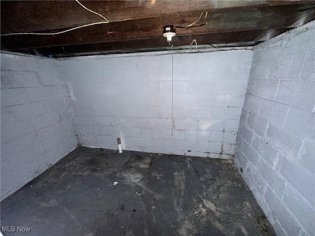 view of basement