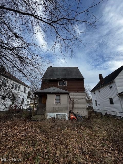 view of back of property