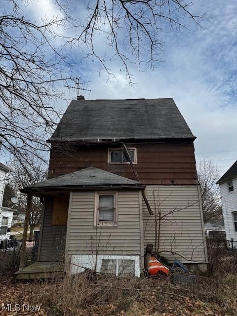 view of rear view of house