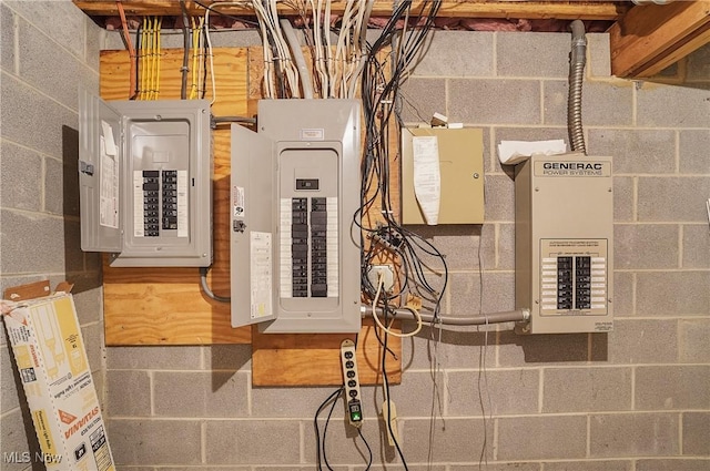 utility room featuring electric panel