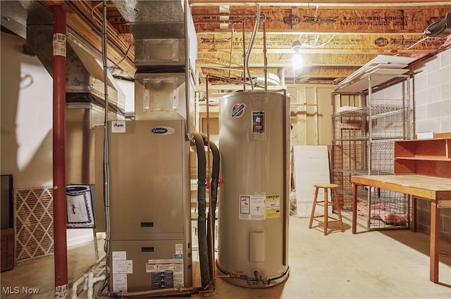 utilities with electric water heater