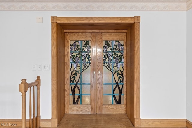 room details with french doors