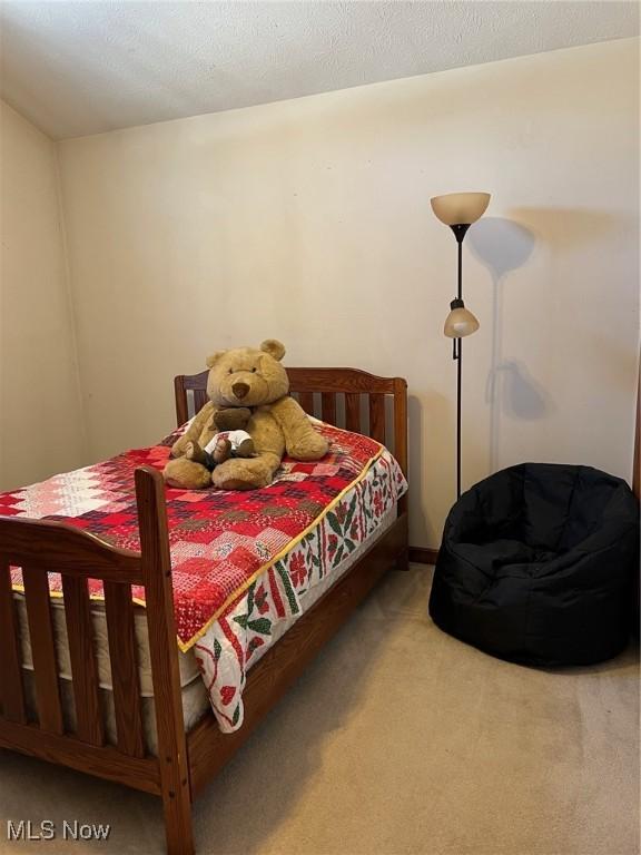 bedroom featuring carpet flooring