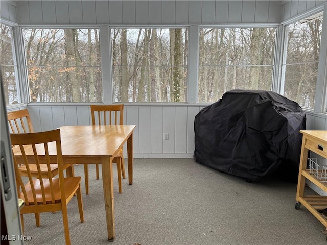 view of sunroom / solarium