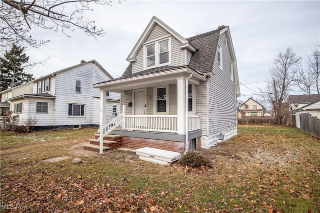 view of front facade with a porch