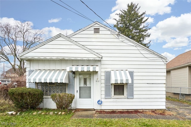 view of back of property