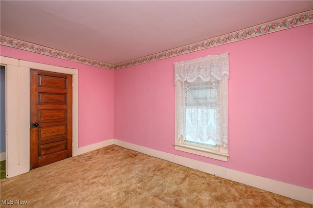 view of carpeted empty room