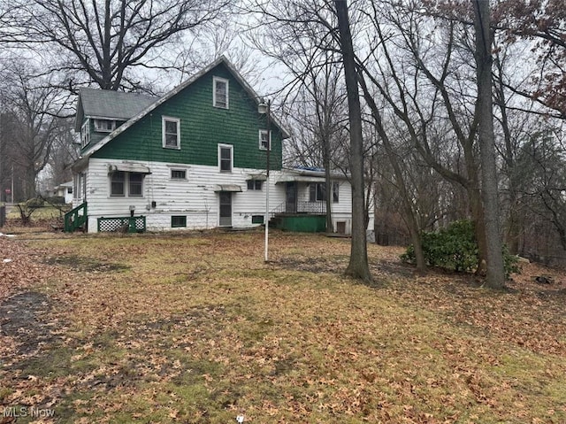 view of rear view of house