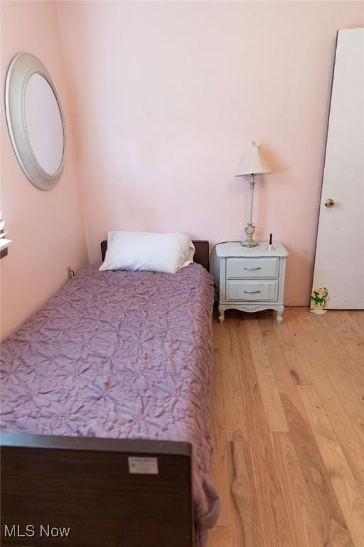 bedroom featuring light hardwood / wood-style flooring