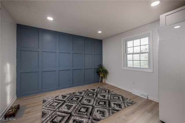 interior space featuring light hardwood / wood-style floors