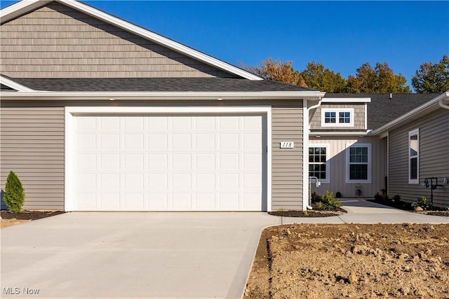 view of front of home featuring a garage