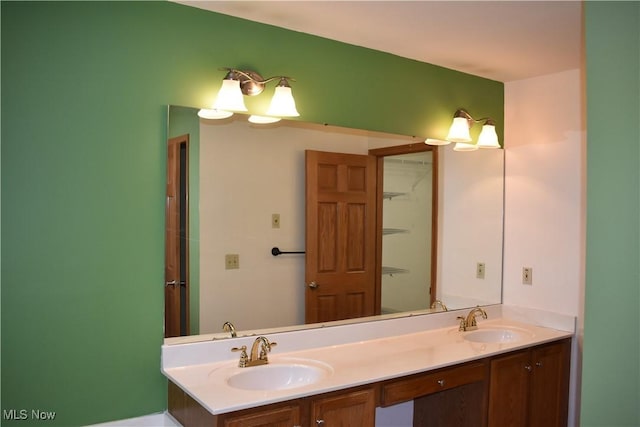 bathroom featuring vanity