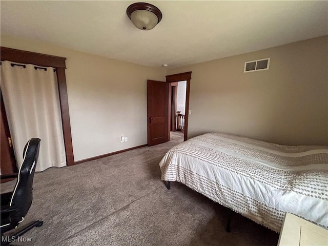 bedroom featuring carpet flooring