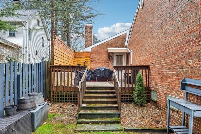 view of wooden terrace