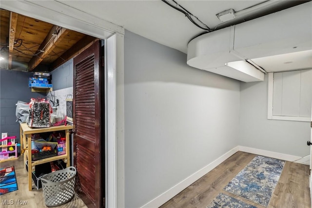 interior space featuring hardwood / wood-style flooring