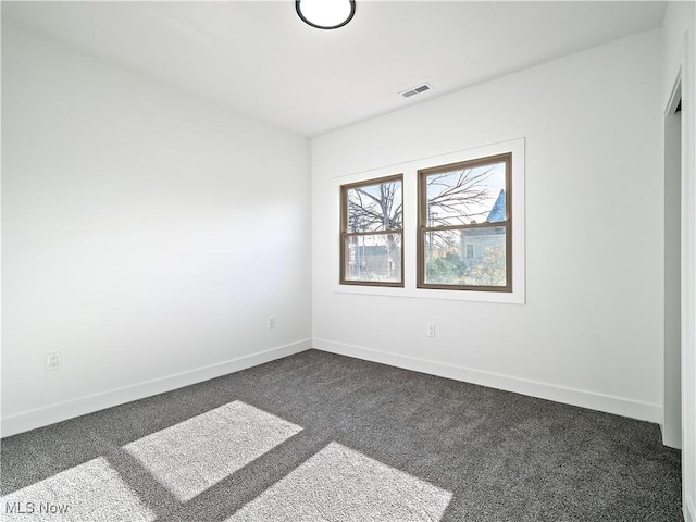 view of carpeted empty room