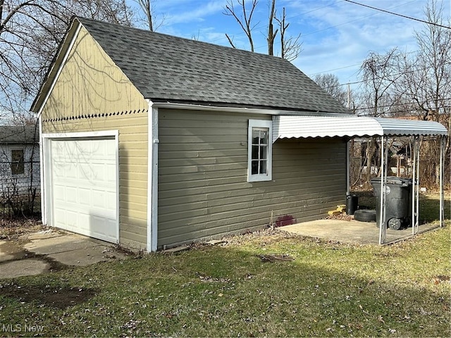 exterior space with a yard