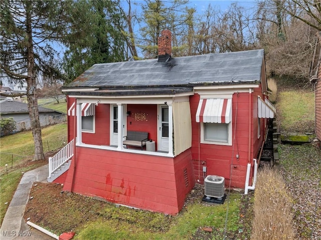 exterior space with central AC unit