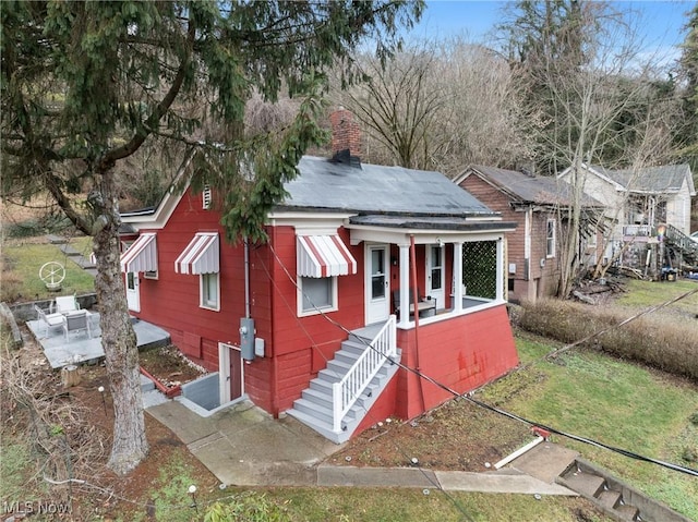 view of bungalow-style home