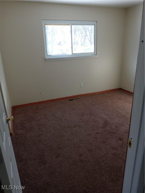 view of carpeted empty room