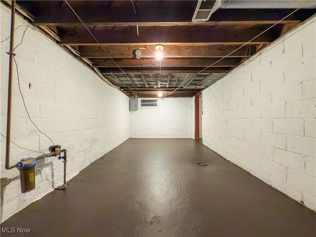 view of basement