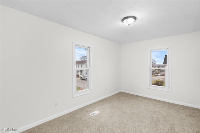 view of carpeted empty room