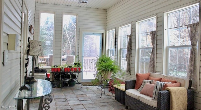 view of sunroom / solarium