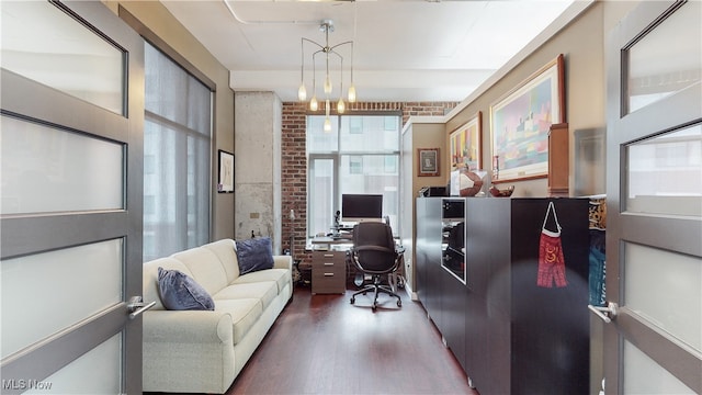 21 Furnace St Unit 705, Akron, OH 44308 - office area featuring wood finished floors