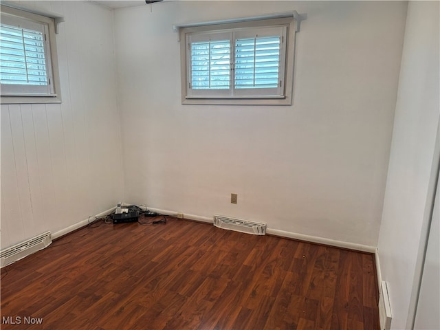4175 E Middletown Rd, New Middletown, OH 44442 - spare room with dark wood-style flooring and baseboards