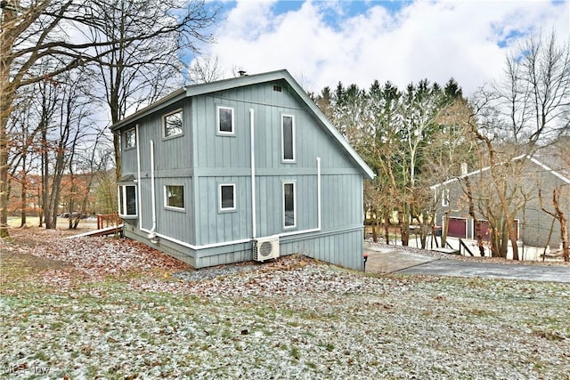 back of property with ac unit