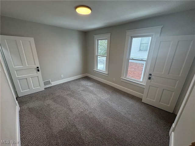 view of carpeted empty room