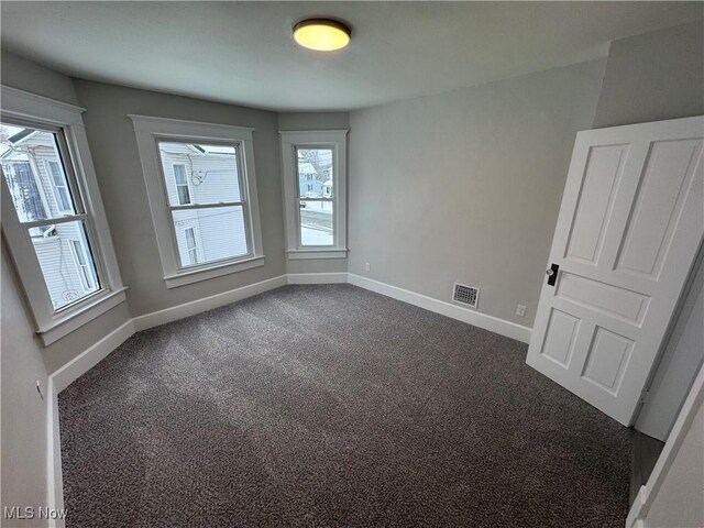 view of carpeted empty room