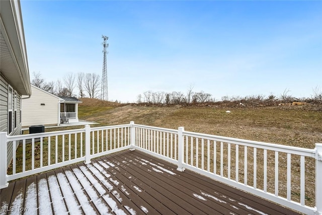 view of wooden terrace