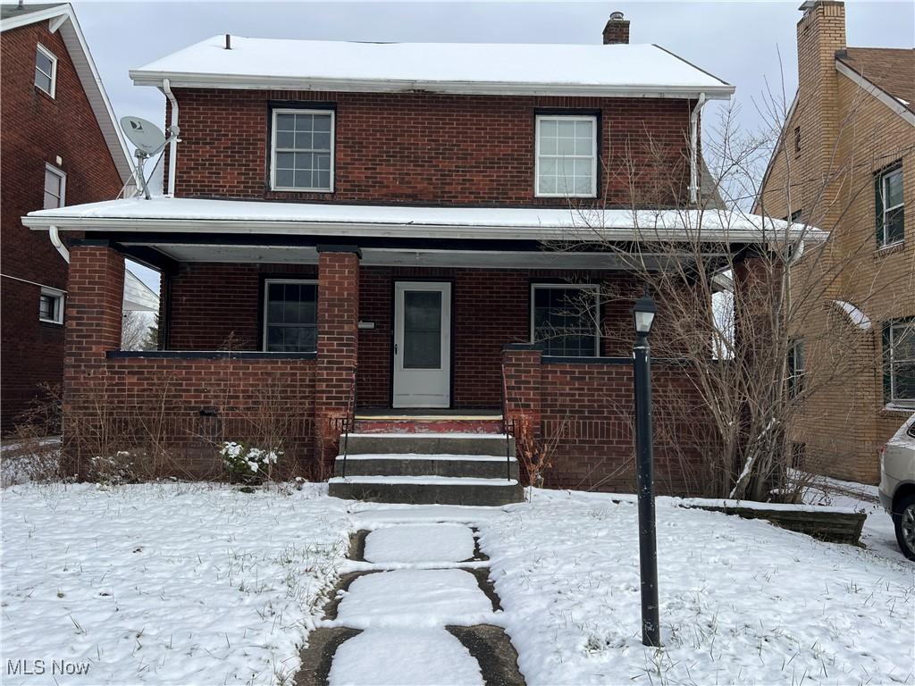 view of front of home with a porch