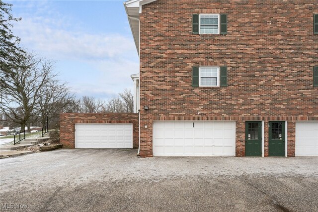 view of home's exterior featuring a garage