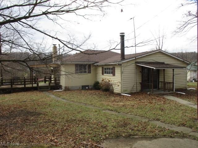 view of rear view of property