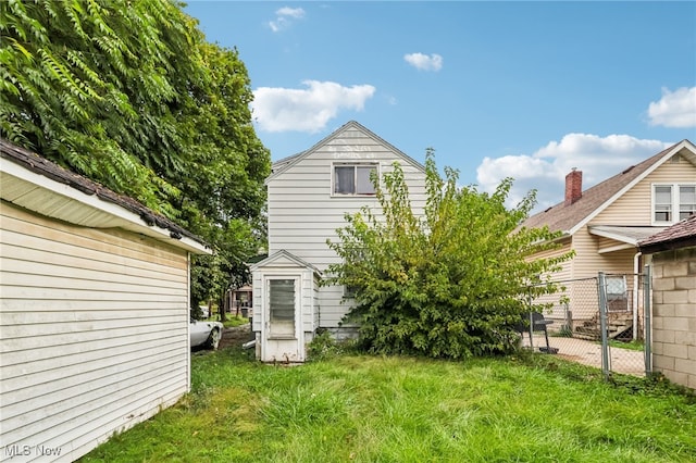 view of back of property