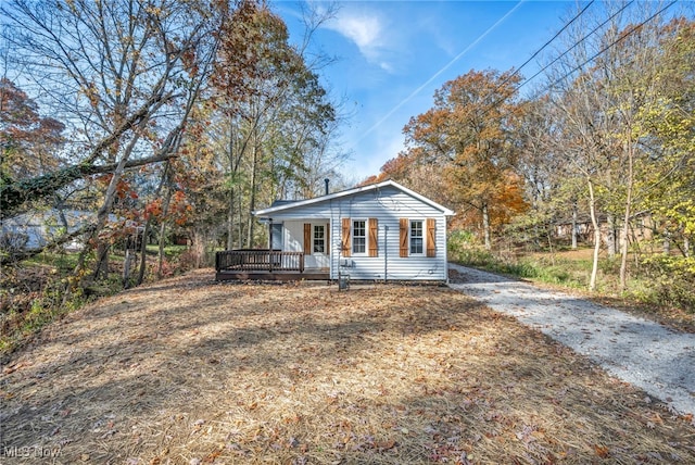 view of front of home