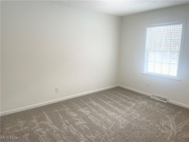 spare room featuring carpet flooring